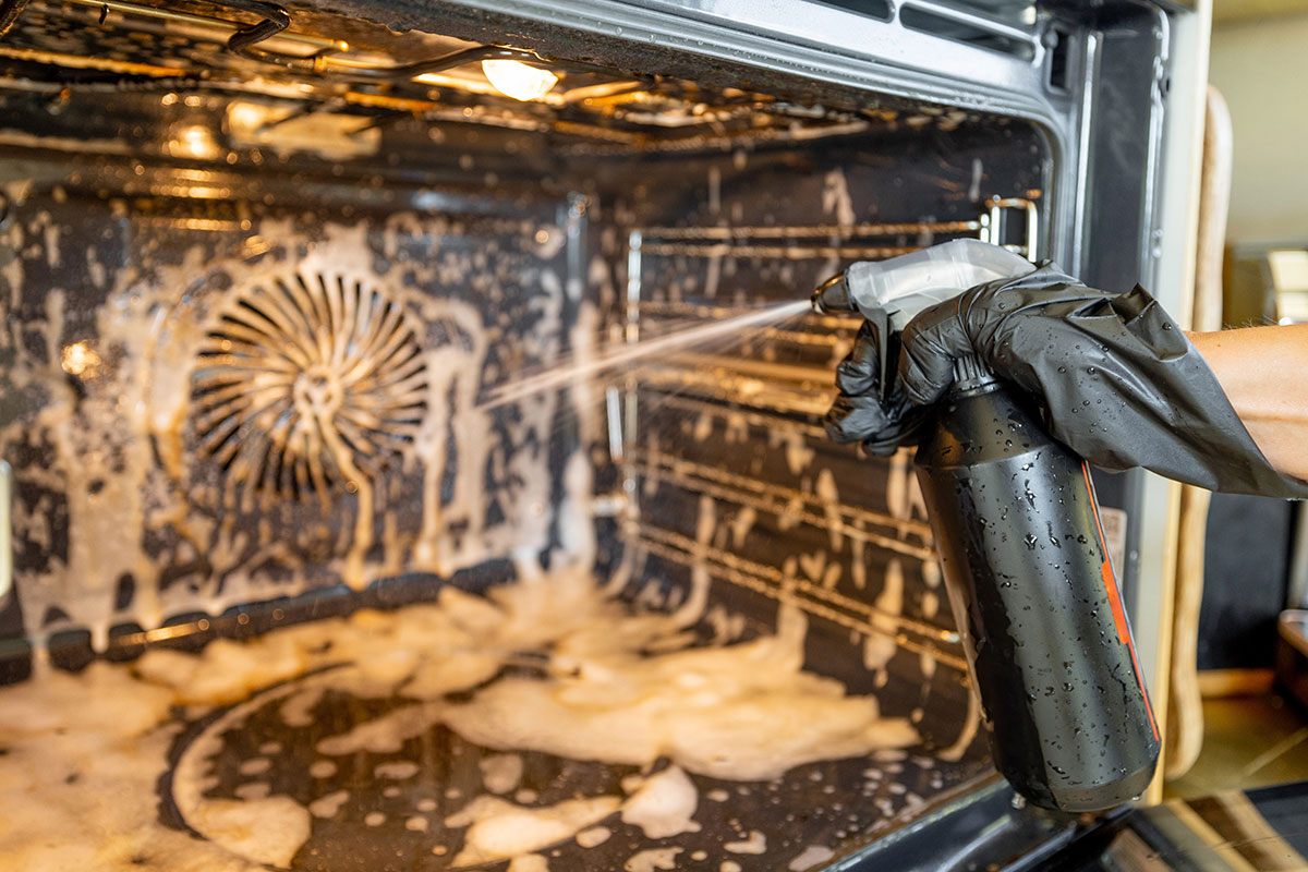 We use specialised, non-toxic products and purpose-built equipment to remove stubborn grime from every corner of your appliance.